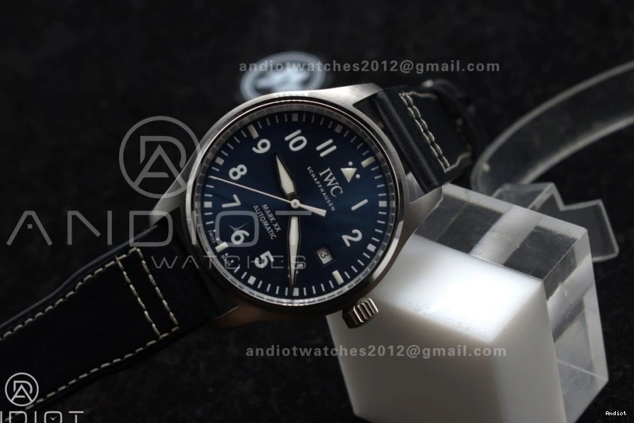 Edition Mark Blue on XX Blue IW328203 Best Strap Leather 1:1 ZF Dial Dark A32111 Pilot 1111